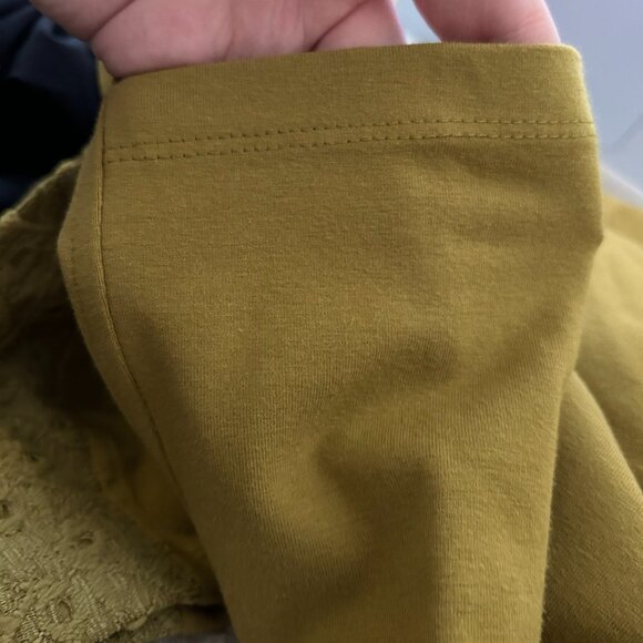 LOGO by Lori Goldstein Logo Layers By Lori Goldstein Leggings w/ Lace Panel L - Picture 11 of 13